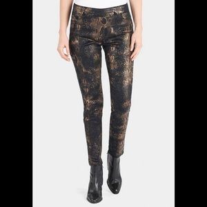 NWT OMG Jeans Coco + Carmen Black/Gold Snake XXL 20-22